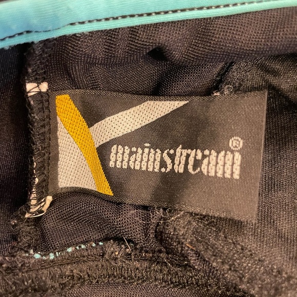 Mainstream black green trim one-piece swimsuit size XL - Picture 3 of 6